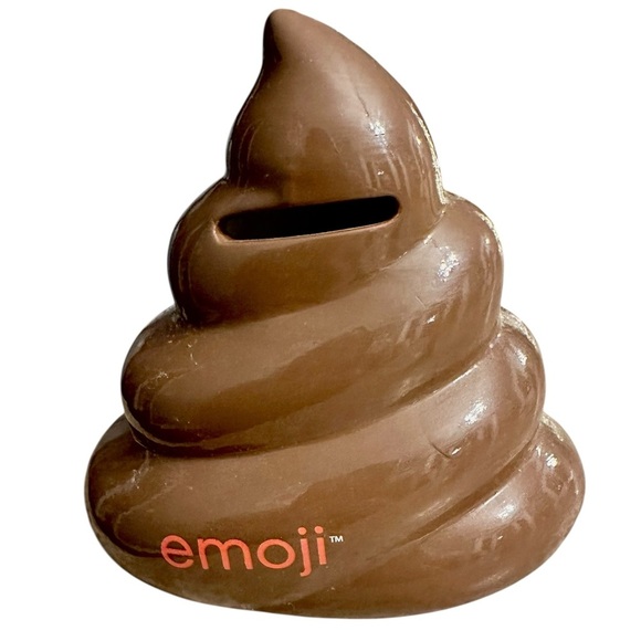 Emoji Poop Bank Shelf Sitter - Office Decor - Brown - Picture 2 of 3